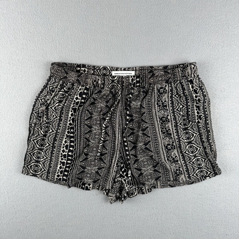 American Eagle Flowy Shorts Women's Black Size Small